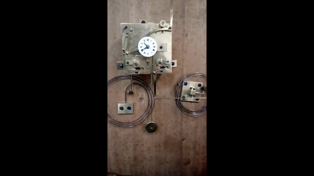 Horloge pendule tableau XIX ème à complications : musique & angélus
