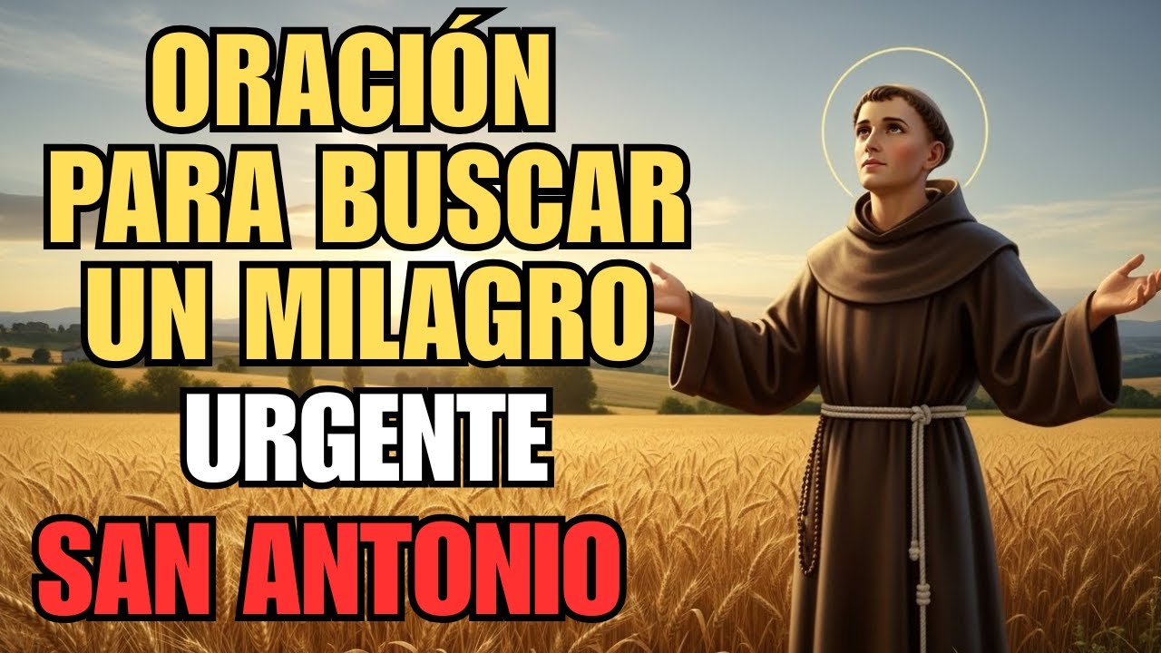 ORACIÓN PODEROSA PARA ATRAER UN MILAGRO URGENTE EN SU VIDA – SAN ANTONIO 🙏