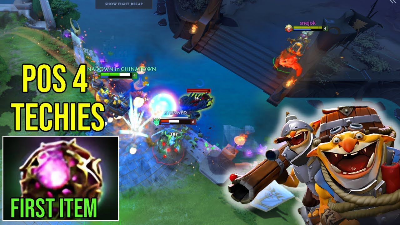 Annoying Pos 4 Techies Octarine Build Non Stop Kaboom! |Dota 2 Highlights 7.39d.