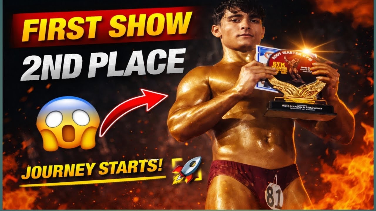 First Show of Win Second 🥈 place !! पहेली बार खेला सेकंड आ गया #trending #gym #motivation #new 