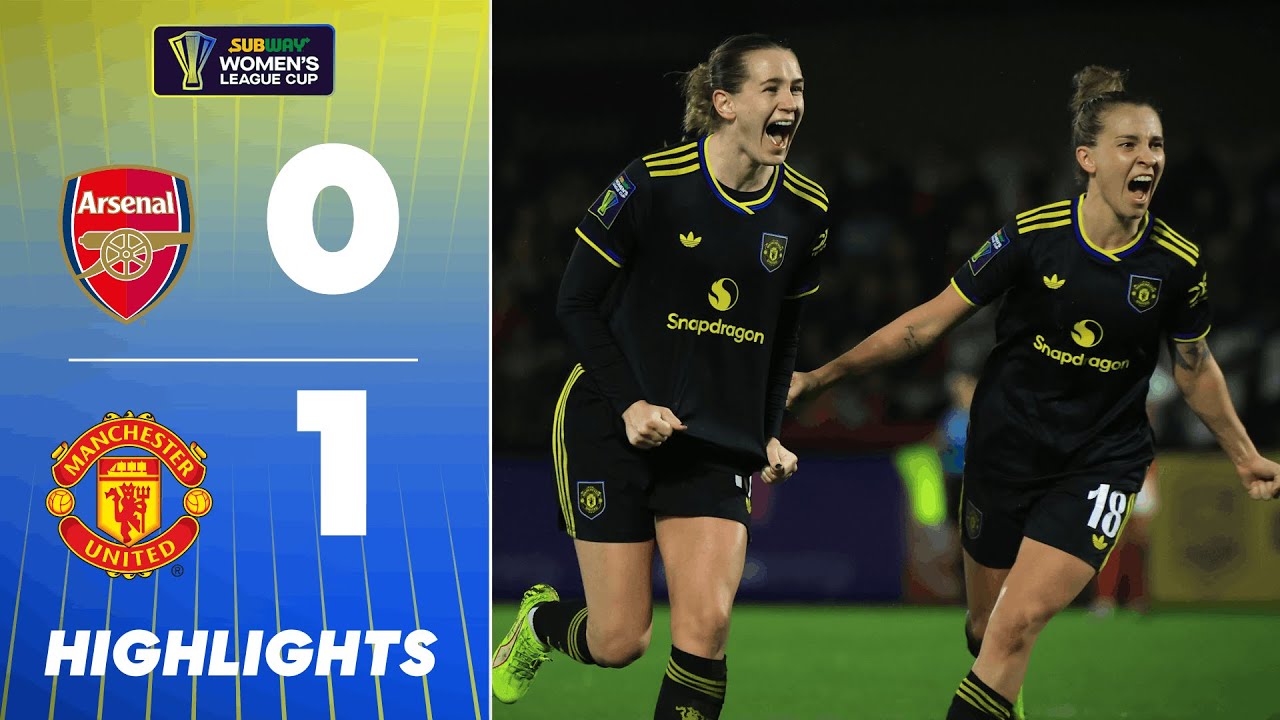 Terland Makes History for the Red Devils 🤩 | Arsenal v Man United | Subway Women's League Cup 25/26