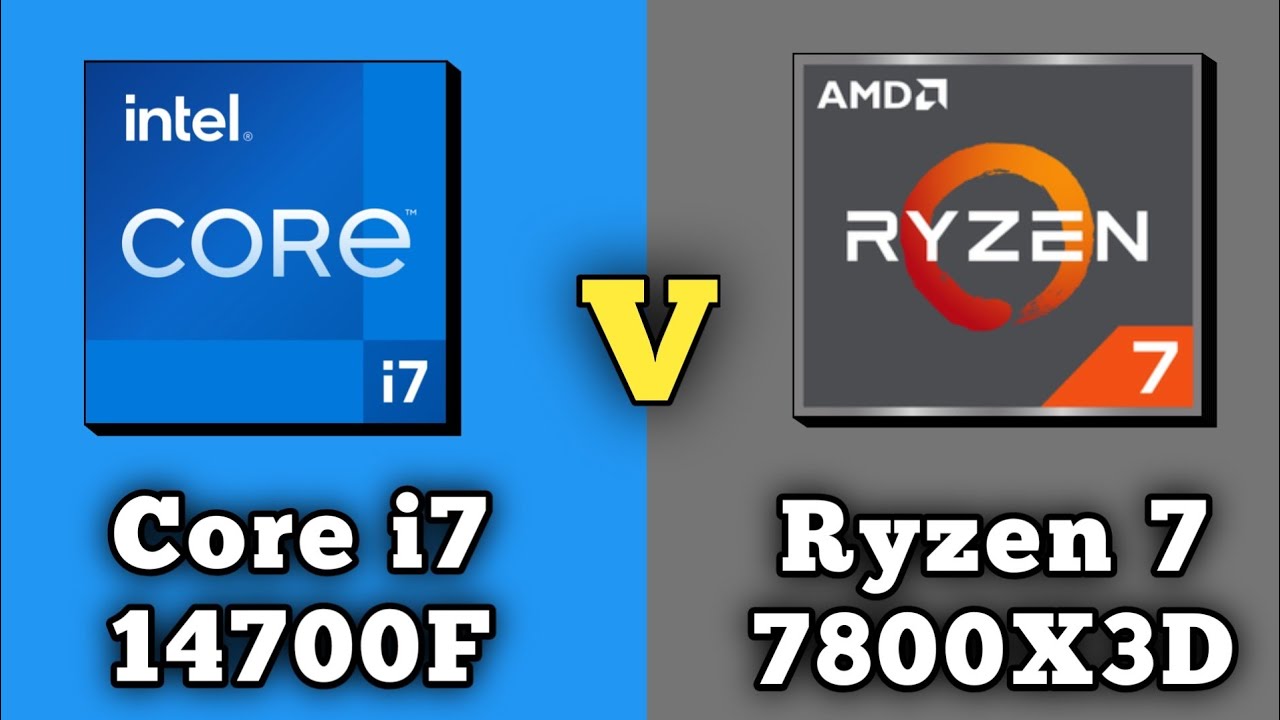 Core i7-14700F vs Ryzen 7-7800X3D Processor || Intel Core i7 14700F vs AMD Ryzen 7 7800X3D