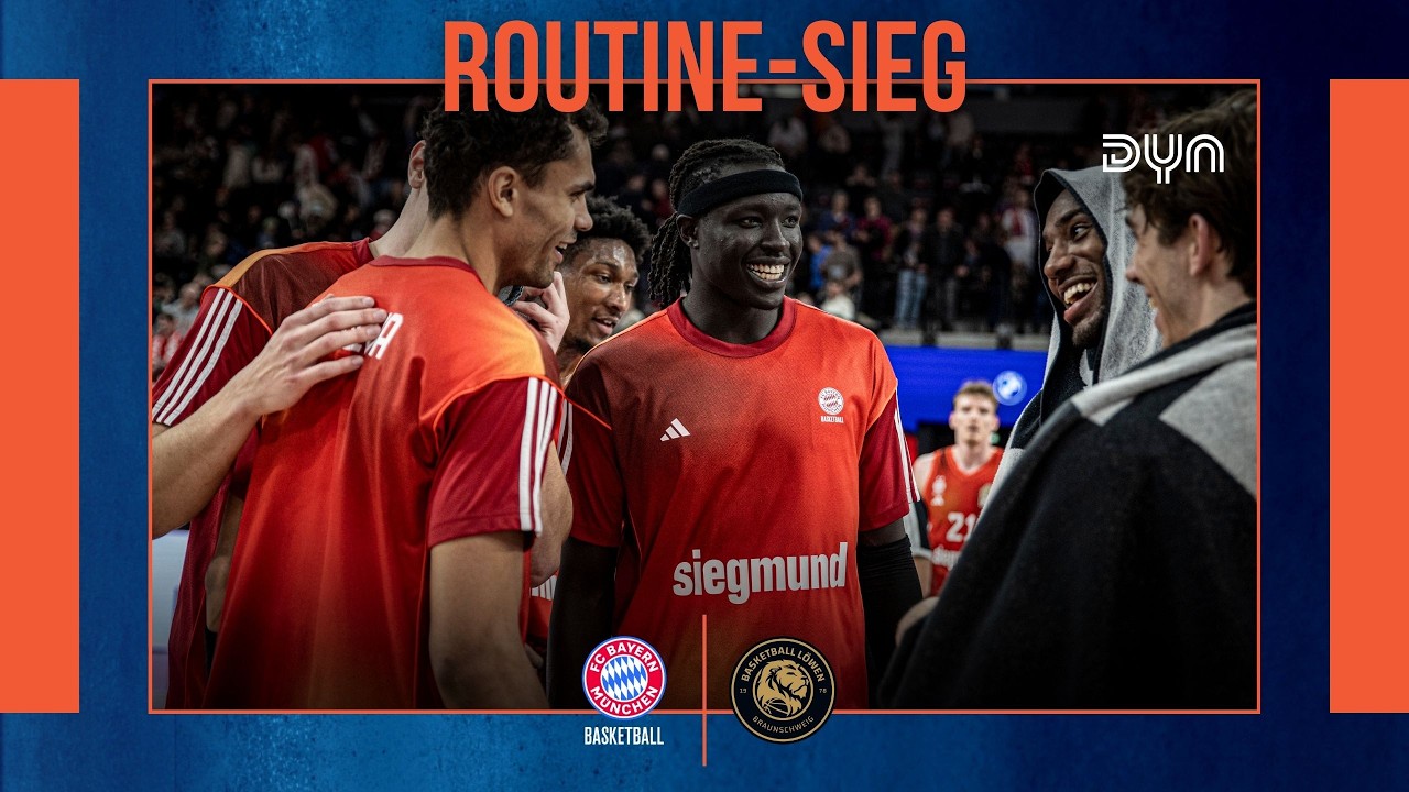 Highlights: FC Bayern Basketball - Basketball Löwen Braunschweig (Saison 2025/26) easyCredit BBL
