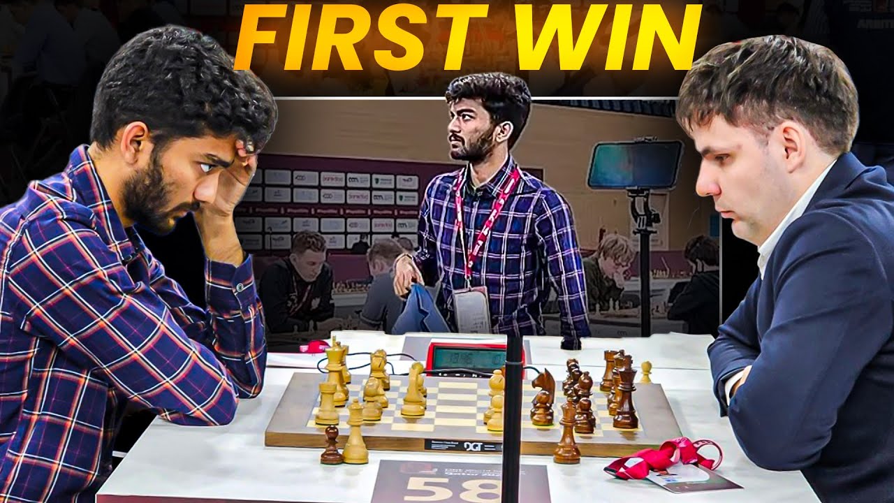 World champion Gukesh scores his first win at World Rapid 2025 🔥