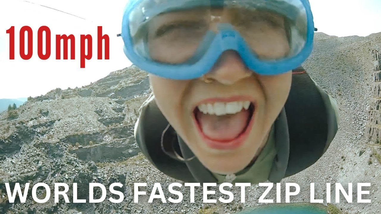 The FASTEST Zip Line in the World: Velocity 2 - Is It SCARY?! - Zip World  Penrhyn Quarry