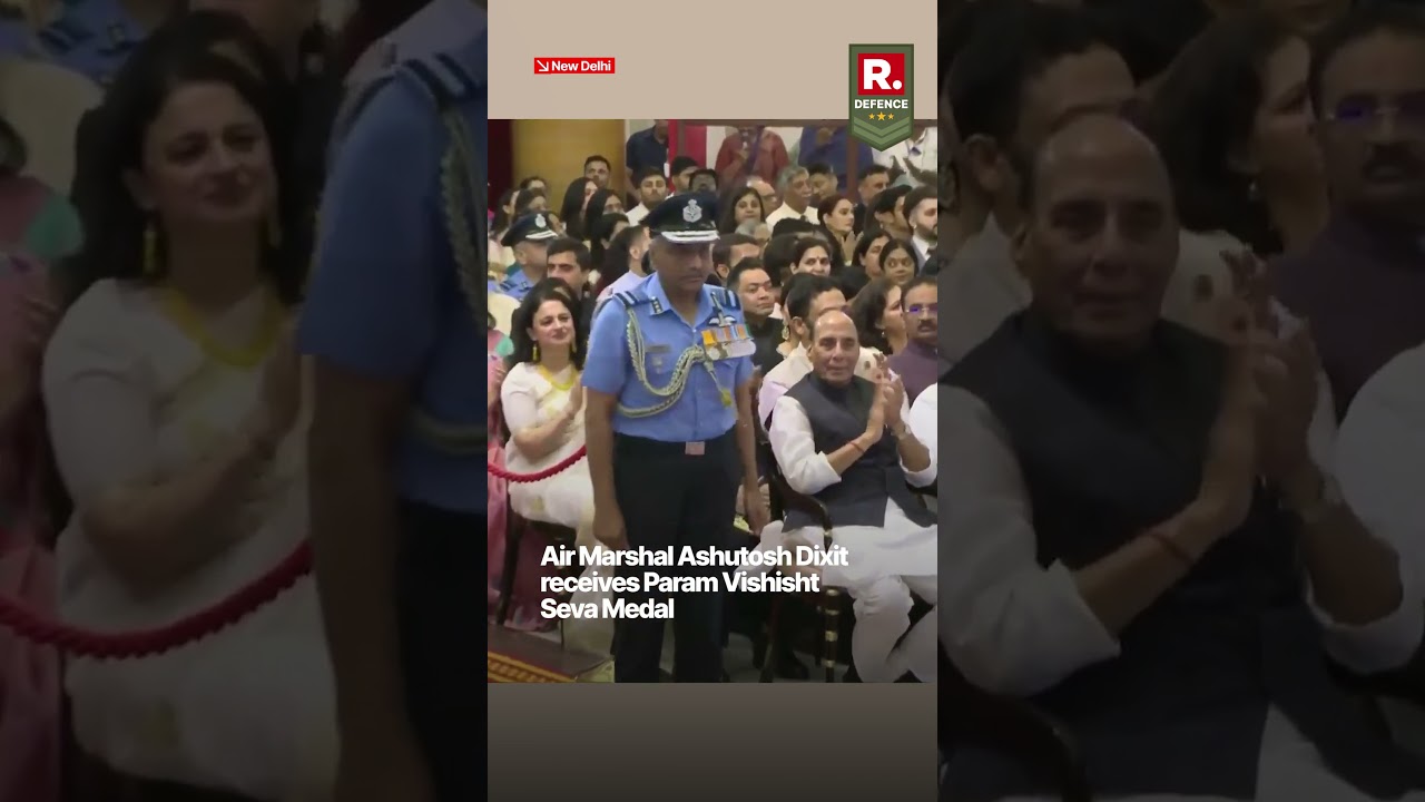 IAF Vice Chief Designate Air Marshal Ashutosh Dixit Receives Param Vishisht Seva Medal
