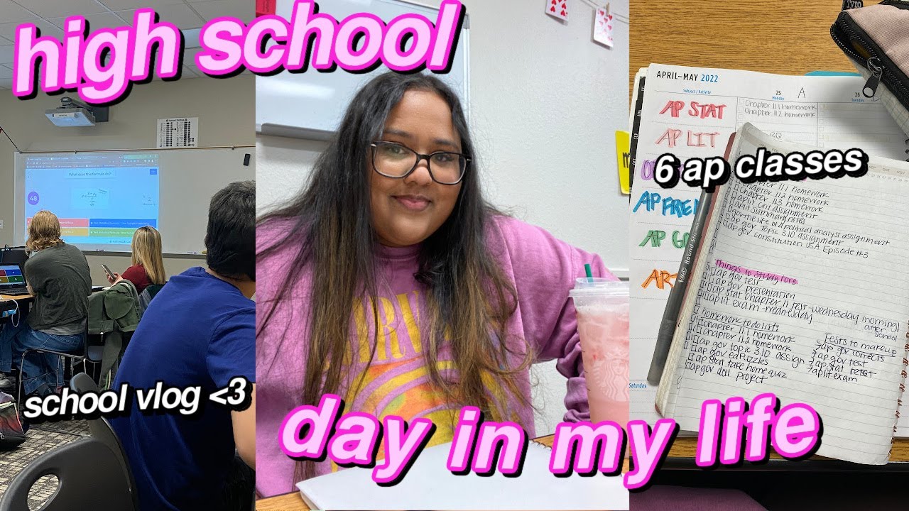 a productive school day in my life as a senior with no motivation !!