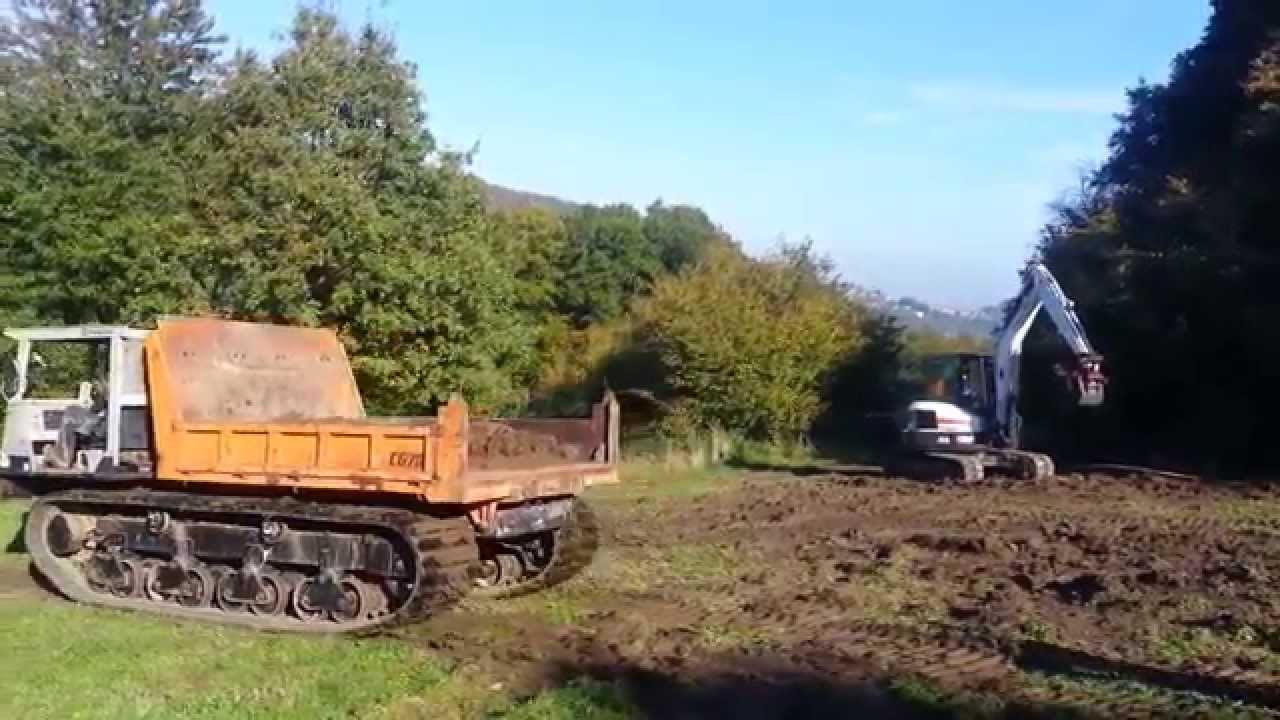 Vermietung Raupendumper mit Gummiketten