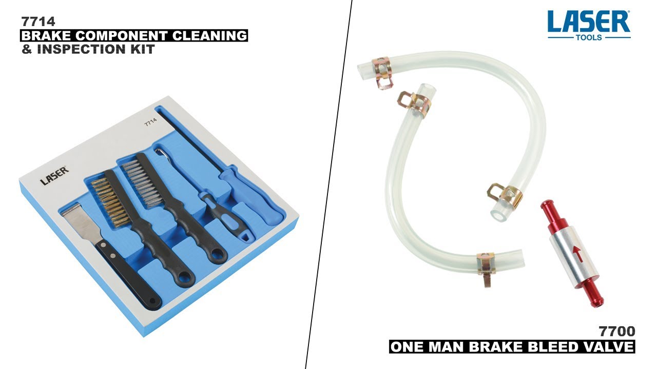 7714 & 7700 | Brake Component Cleaning And Inspection Kit & One Man Brake Bleed Valve