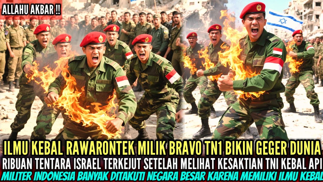 VIRAL❗️ILMU KEBAL RAWARONTEK MILIK BRAVO TN1 BIKIN RATUSAN PASUKAN ZIONIS ISRAEL TERKEJUT &KETAKUTAN