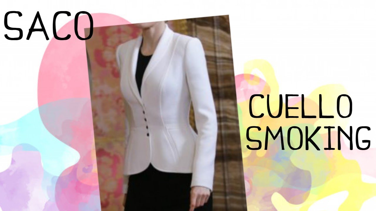 ACOMPÁÑAME A TRAZAR Y CONFECCIONAR UN SACO CUELLO SMOKING!
