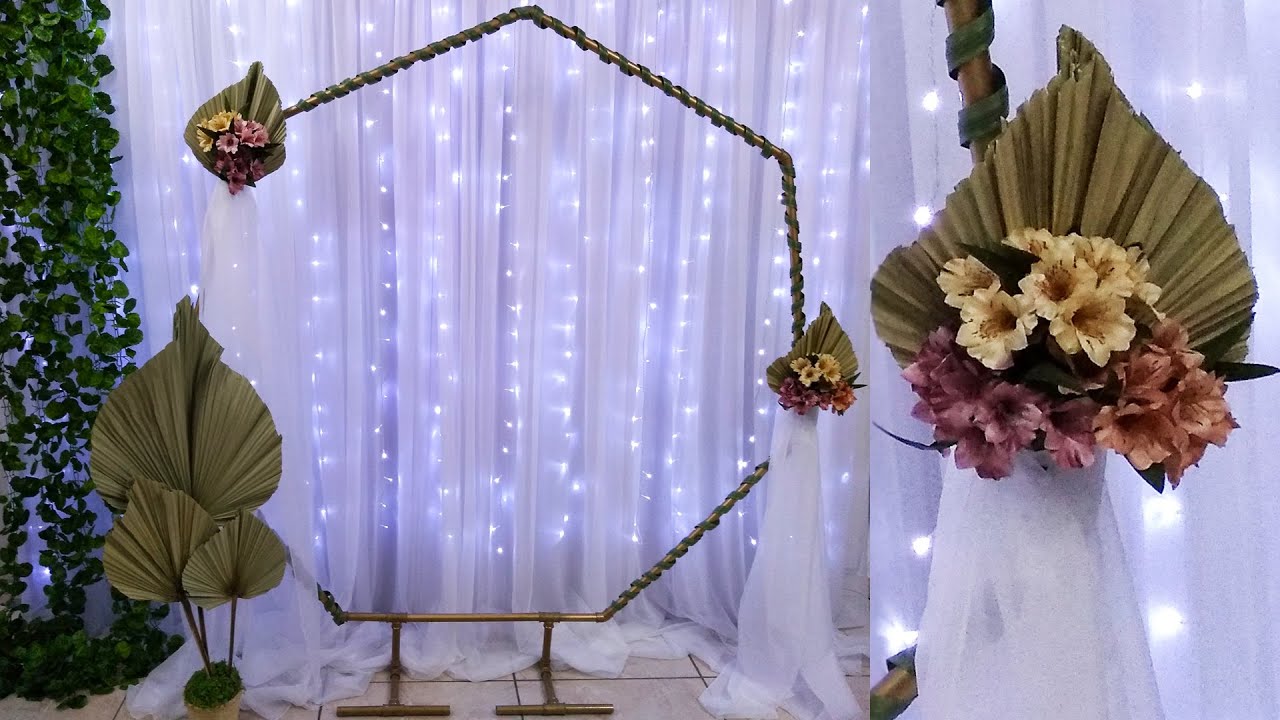 Como Fazer Arco de Flores Para Decoração Casamento Arco Floral Sextavado de Cano de Pvc Como Montar