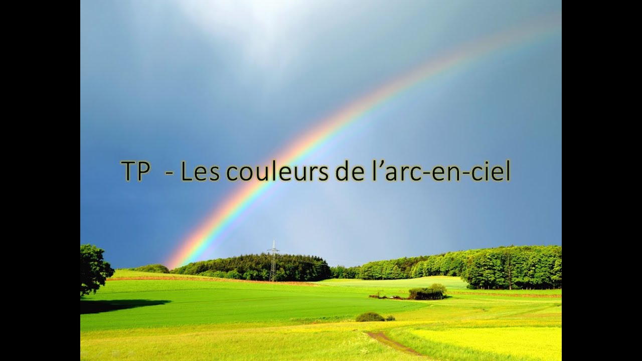 TP - Les couleurs de l'arc en ciel