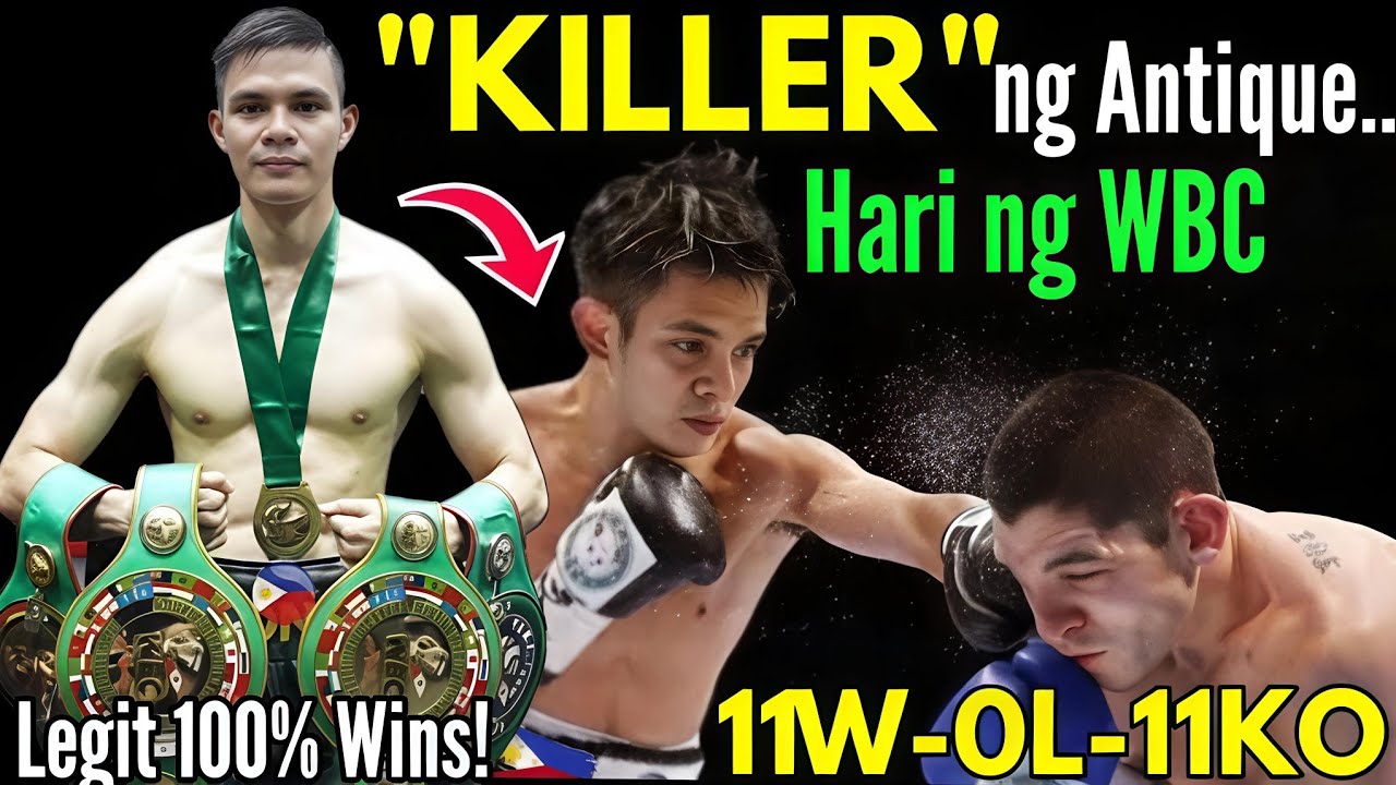 PINAGHARIAN NG BATANG ANTIQUE ANG WBC | HINAKOT ANG WBC BELTS | 5x WBC PINOY CHAMPION 11wins 100% KO