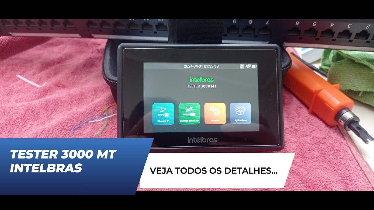 TESTADOR DE CÂMERAS TESTER 3000 MT INTELBRAS.