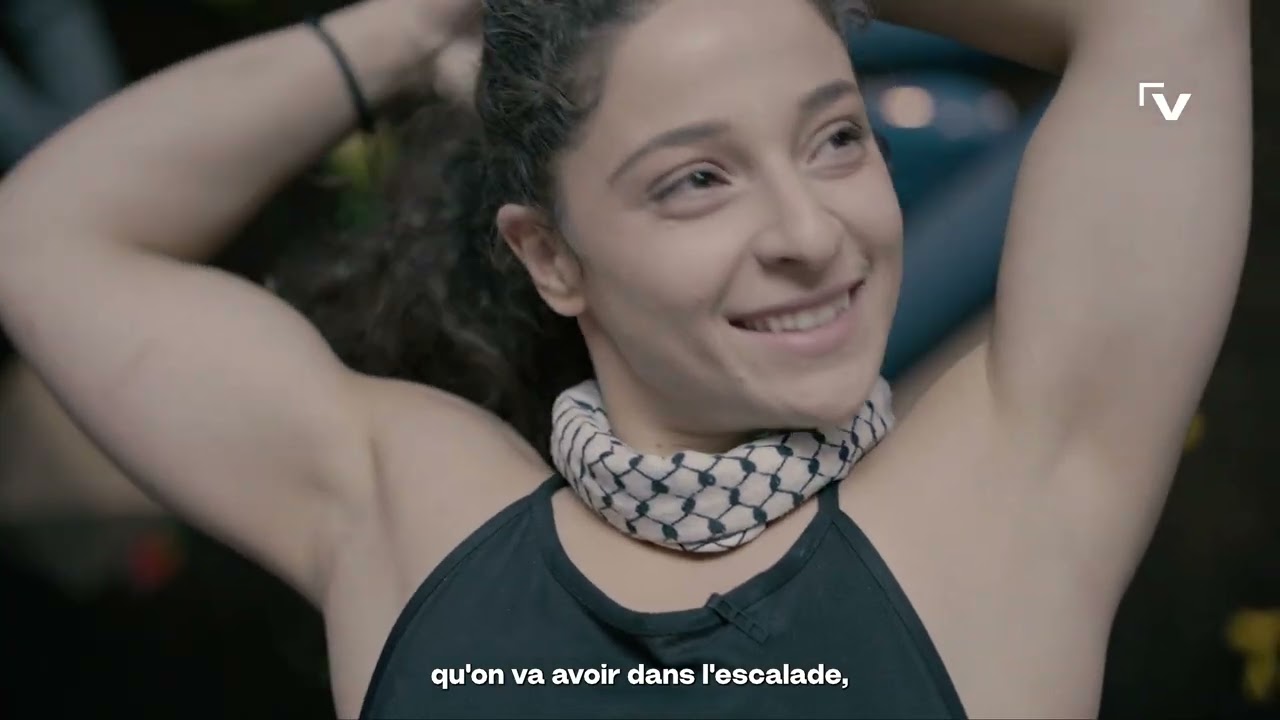 Afraa Mohammad, 26 ans. Réfugiée apatride. Grimpeuse.