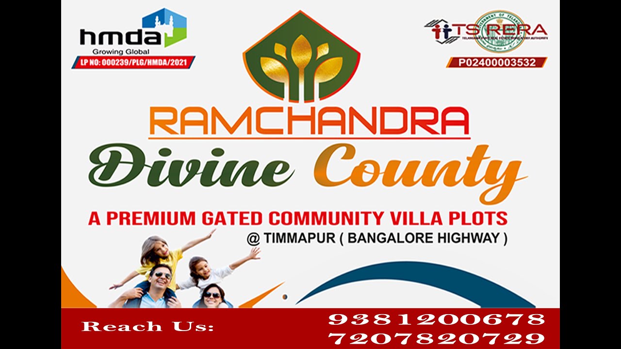 HMDA & TSRERA Approved Gated Community Plots