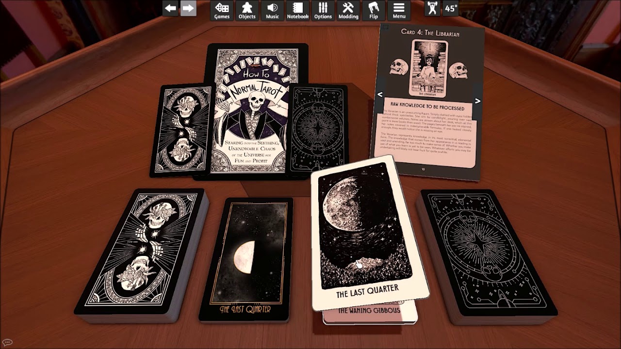 Normal Tarot Gold Deck  Flip Through