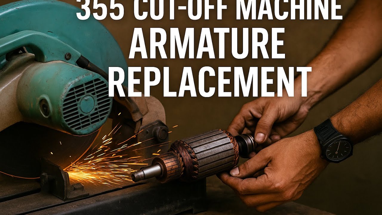 355 Cut-Off Machine Armature Replacement | 355 कट मशीन से Armature बदलना सीखे | आसान तरीका