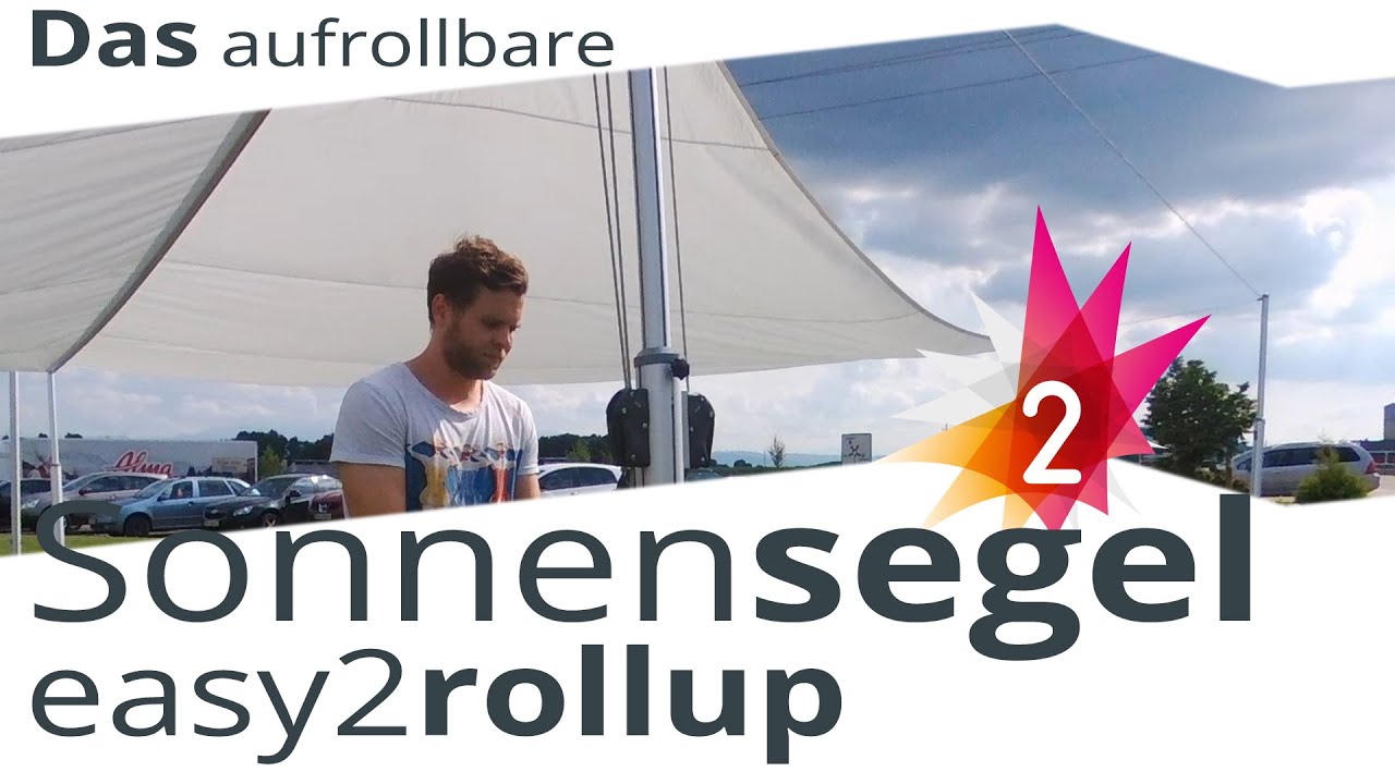 aufrollbare Sonnensegel - easy2rollup