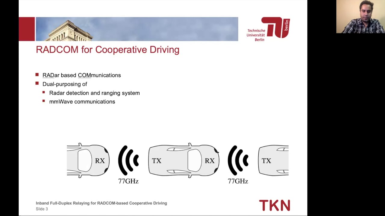 Inband Full-Duplex Relaying for RADCOM-based Cooperative Driving