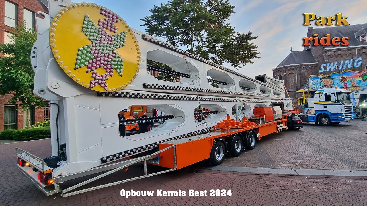 Oprijden en Opbouw Kermis Best 2024 Deel 3