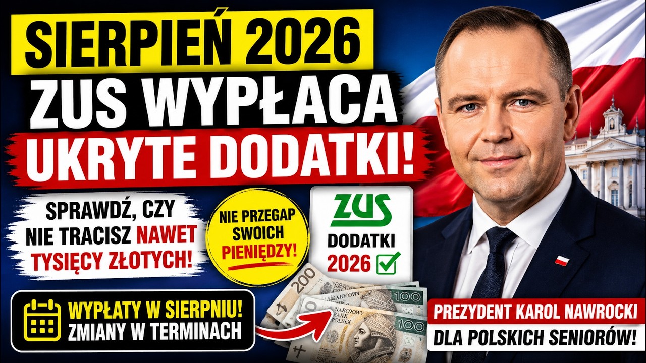 Sierpień 2026: ZUS Wypłaca Ukryte Dodatki! Sprawdź, Czy Nie Tracisz Nawet Tysięcy Złotych