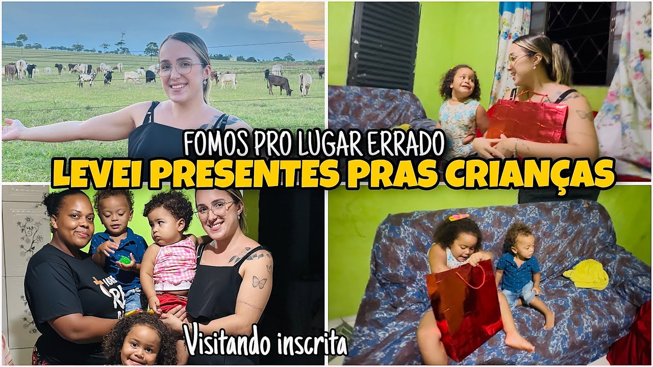 VIAJEI PRA CASA DE UMA INSCRITA, LEVEI PRESENTE E ROUPAS, FICAMOS PERDIDOS, PEGAMOS TEMPORAL ⛈️