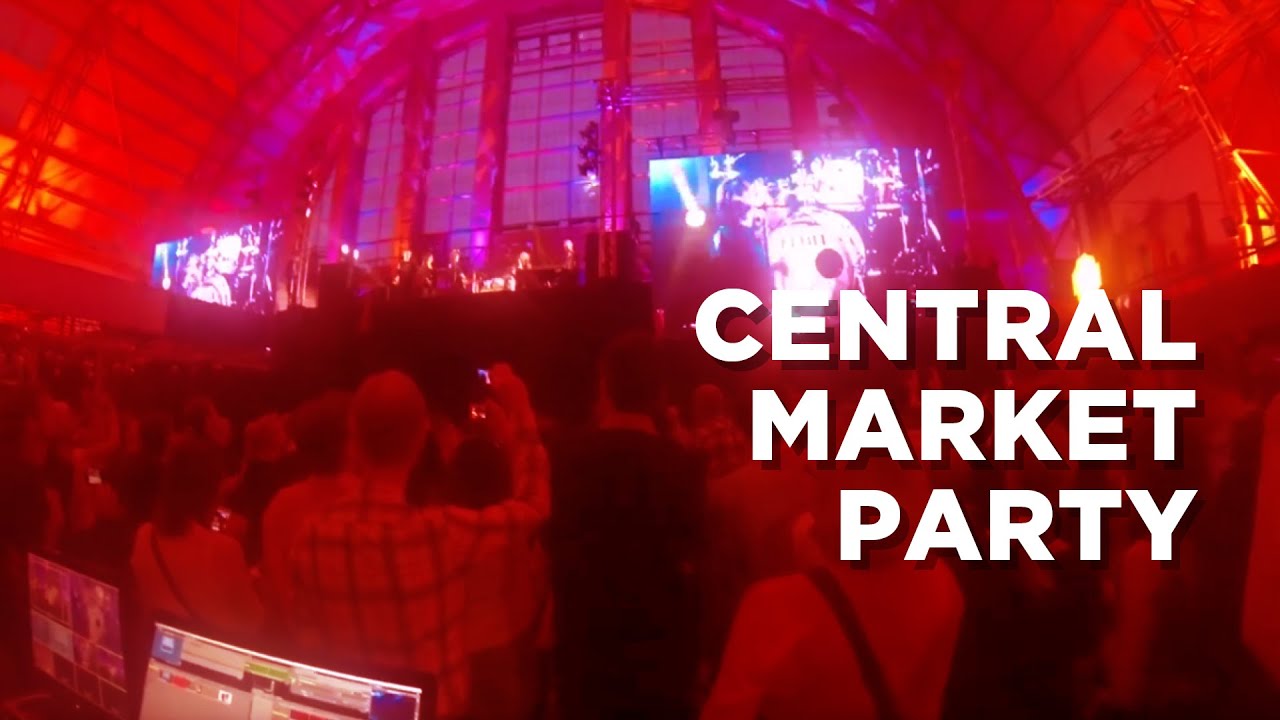 Riga. Gro&szlig;e Party im Zentralmarkt