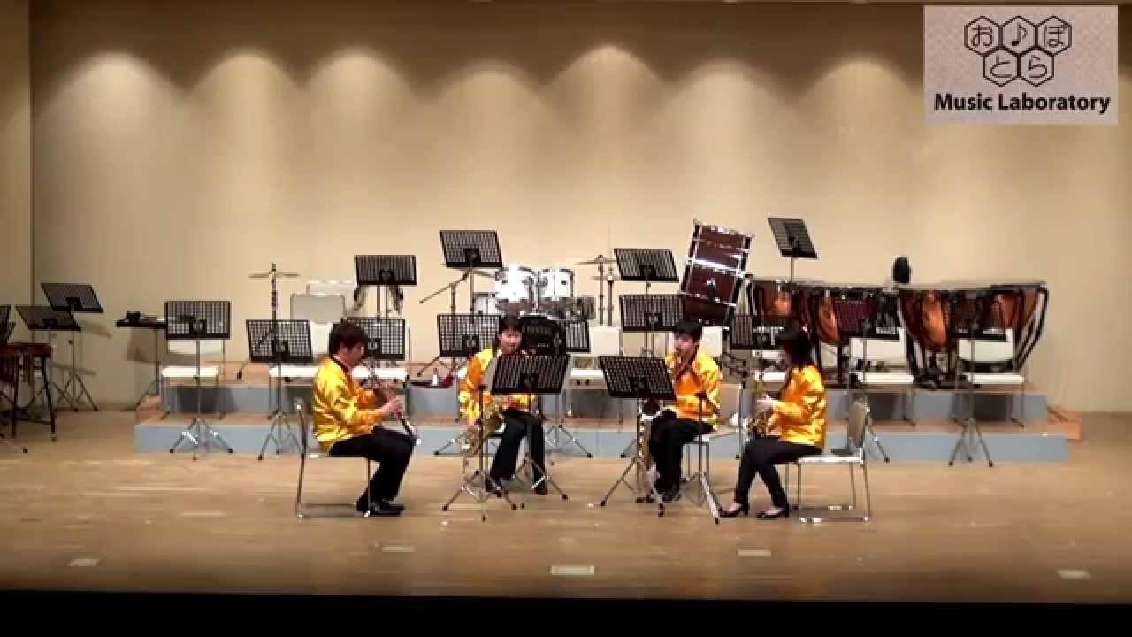 [4Sax] Kapustin : 7.Intermezzo from “8 Concert Etudes op.40” / 8つの演奏会用エチュードより7.間奏曲 (Sax四重奏)