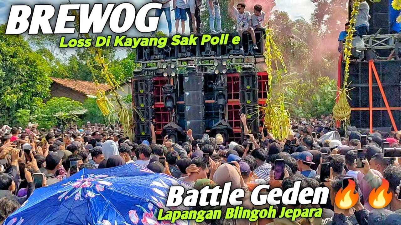 Ngeri‼️Ketika BREWOG Ngamuk Di Lapangan Gass DJ 15jt🔥Full Battle Geden Karnaval Blingoh Jepara