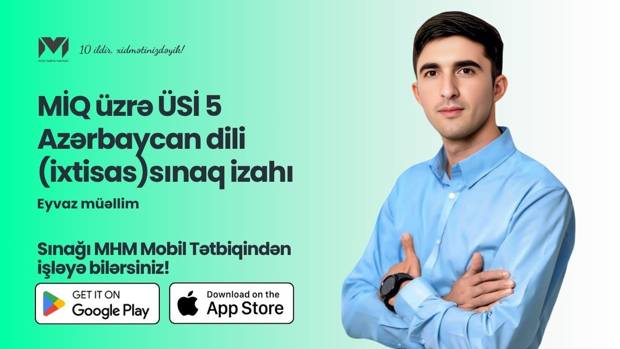 MİQ ÜSİ 5 | Azərbaycan dili | Eyvaz müəllim #miq #mhm