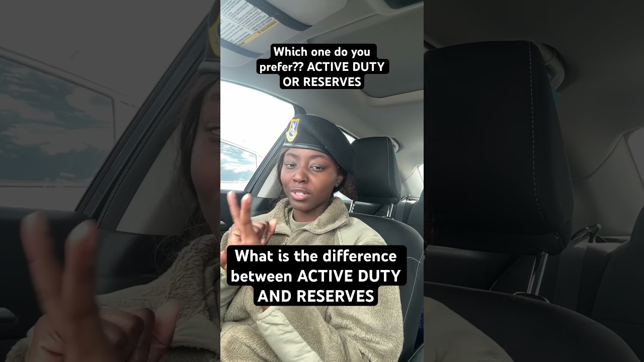 ACTIVE DUTY VS RESERVES. Which is better?!? #military #airforce #shorts #trending #army #shortvideo