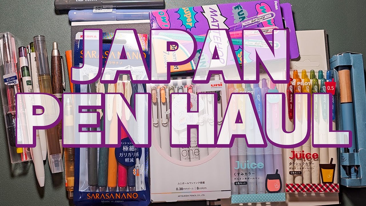 Japan Pen Haul : New Pentel Mattehop, Pilot Ilimly, Pilot Juice, Jetstream, Zebra Sarasa, Uniball...