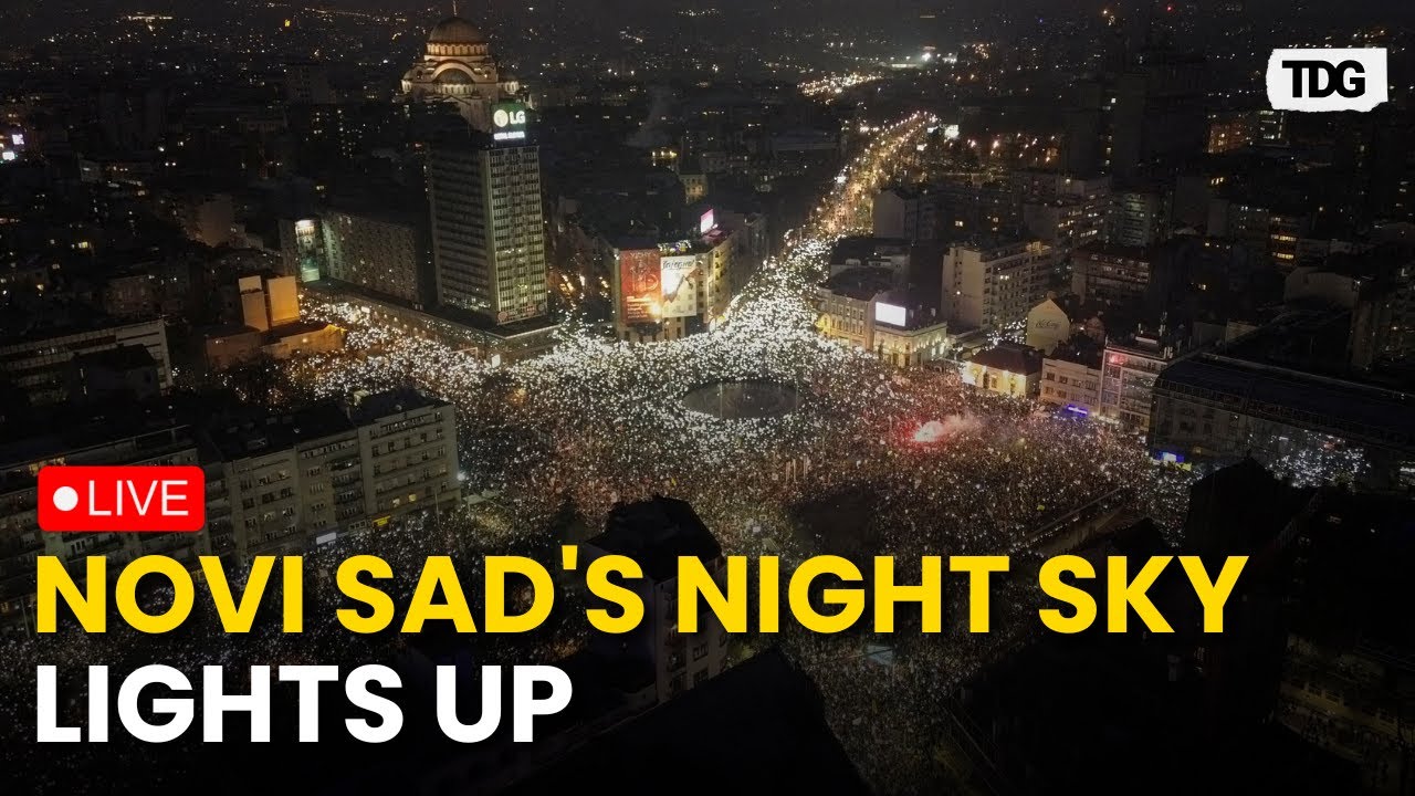 Novi Sad LIVE: Night Sky to Remember Victims of Tragic Roof Collapse