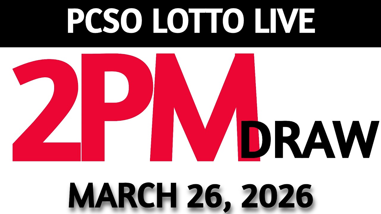 Lotto Result Today 2pm Draw March 26, 2026 Swertres Ez2  PCSO LIVE