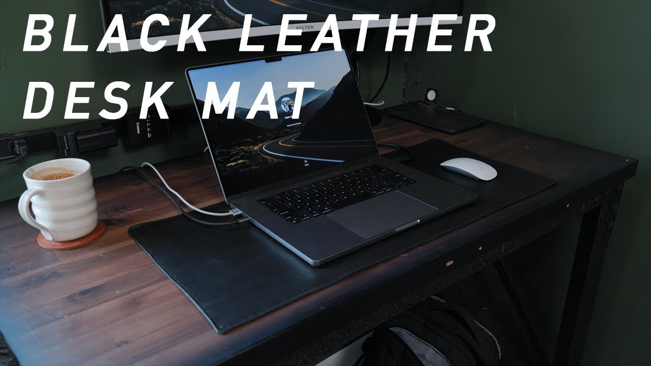 Crafting a Black Leather Desk Mat