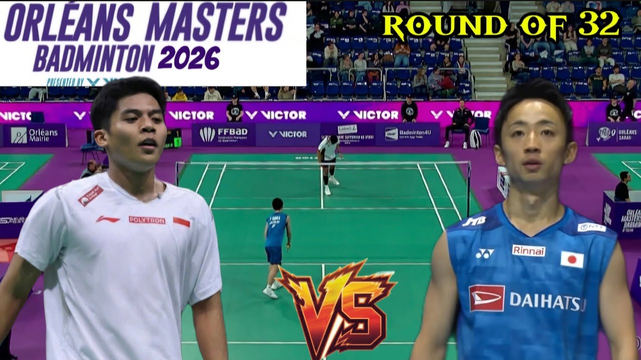 Moh Zaki Ubaidillah (INA) VS Yushi Tanaka (JPN) | laga babak 32 besar Orleans Masters 2026