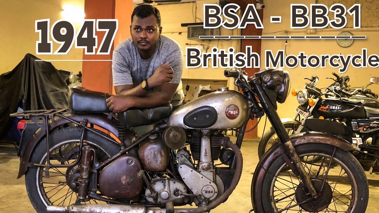 1947 || BSA BB31 || BRITISH MOTORCYCLE || TEST RIDE || VINTAGE BIKES REVIEW || VINTAGE MOTORCYCLES