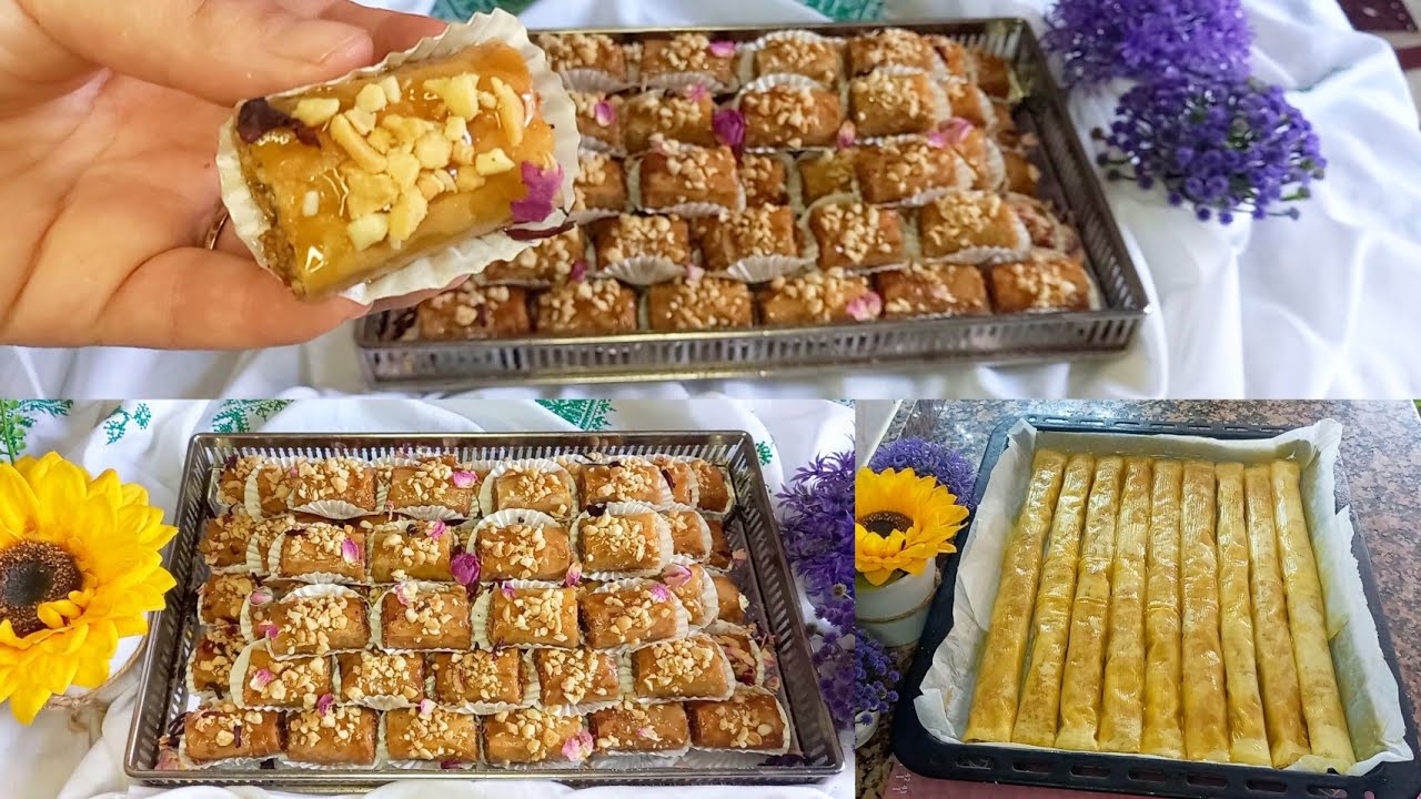 اسهل واسرع بقلاوة كتحضرها في اخر لحظة معلكة والبنة يا سلاااام 🤩😍😍