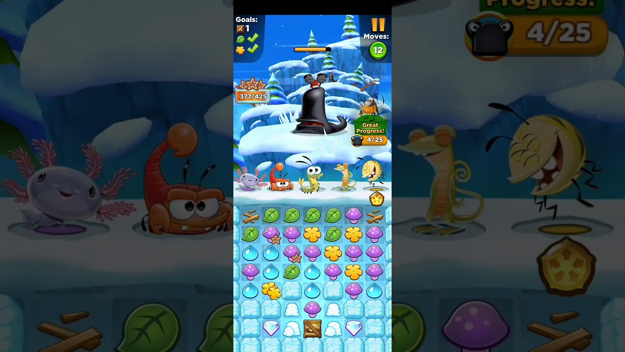Best Fiends Level 51,52,53,54,55