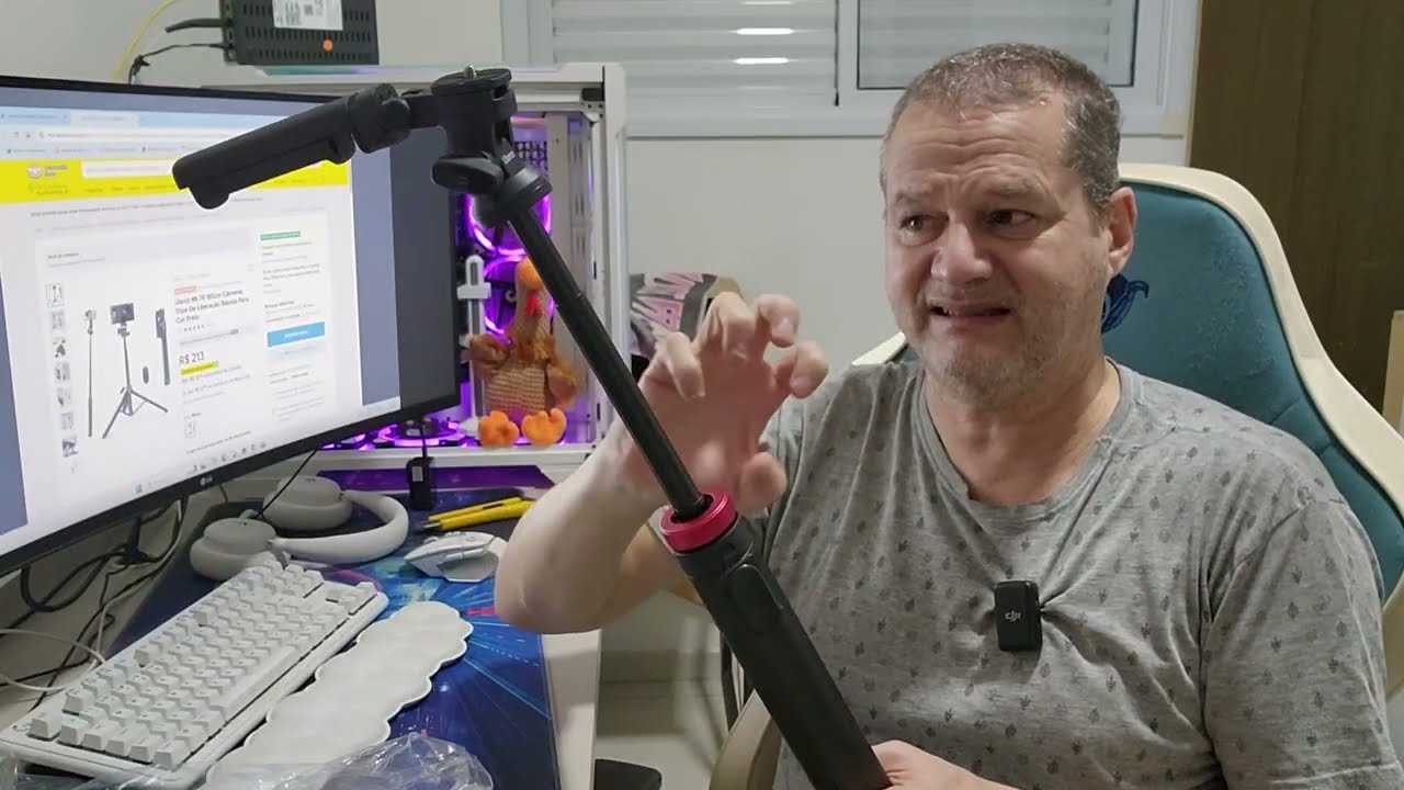 OpenBox - Suporte Para Câmeras E Celulares Ulanzi Mt-78 - Tripé Com Liberação Rápida de 185cm.