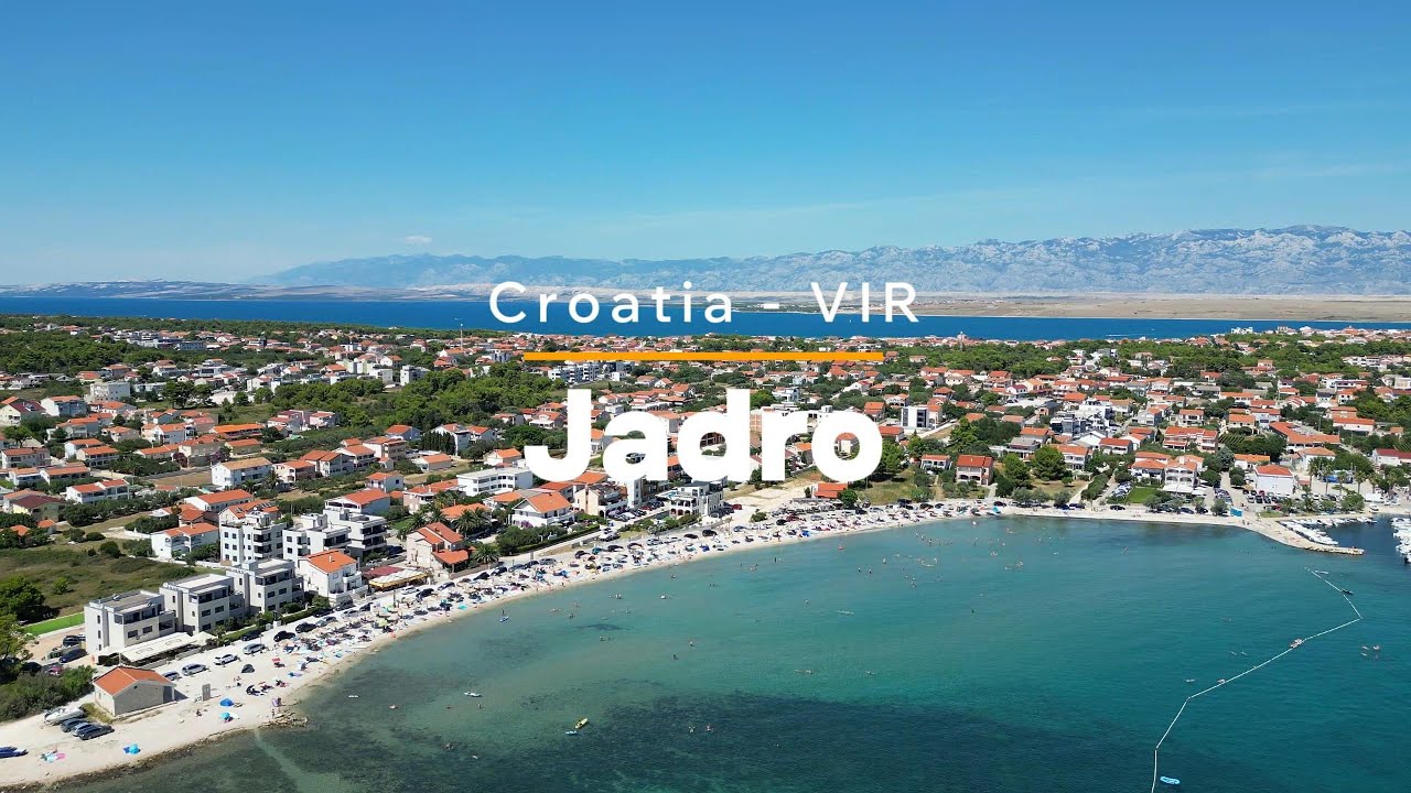Croatia, ostrov Vir, pláž Jadro 4K