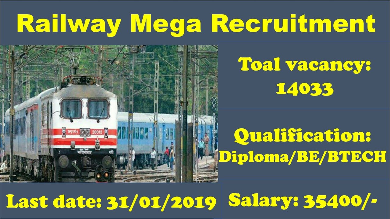 Railway Mega Recruitment 2019 - In Tamil
