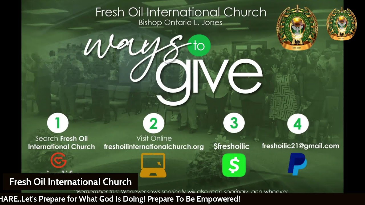 Fresh Oil International Church: Refresh In The Word