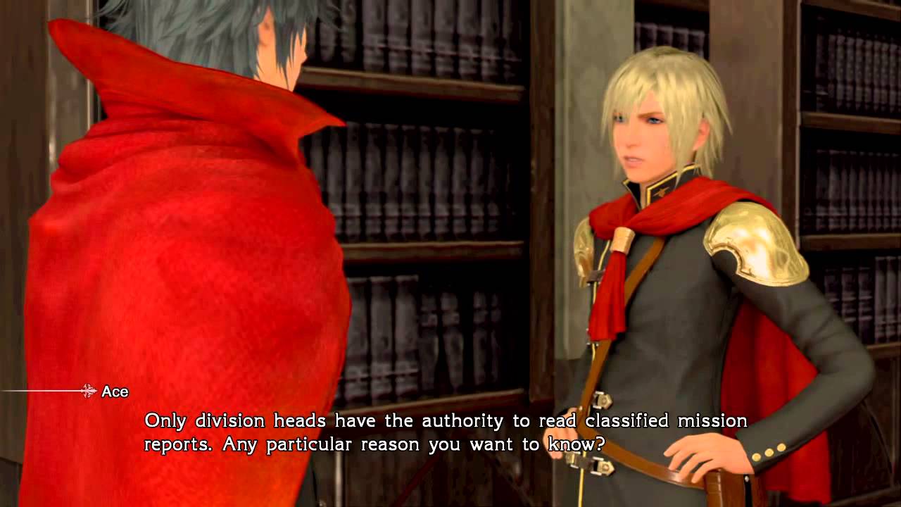 Final Fantasy Type-0 HD - Machina & Ace Crystarium Cutscene (Chapter 2)