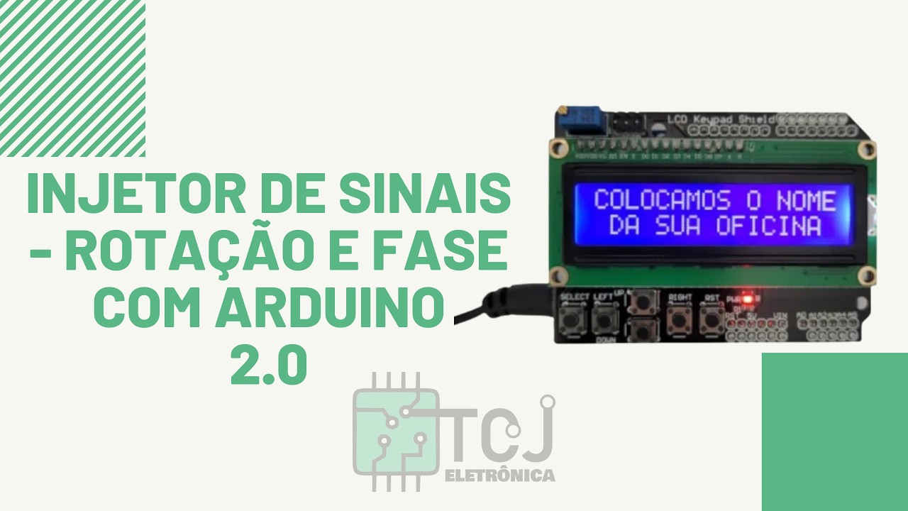 Injetor de Sinais Rotação e Fase Automotivos versão 2.0 (Arduino + shield display) 
