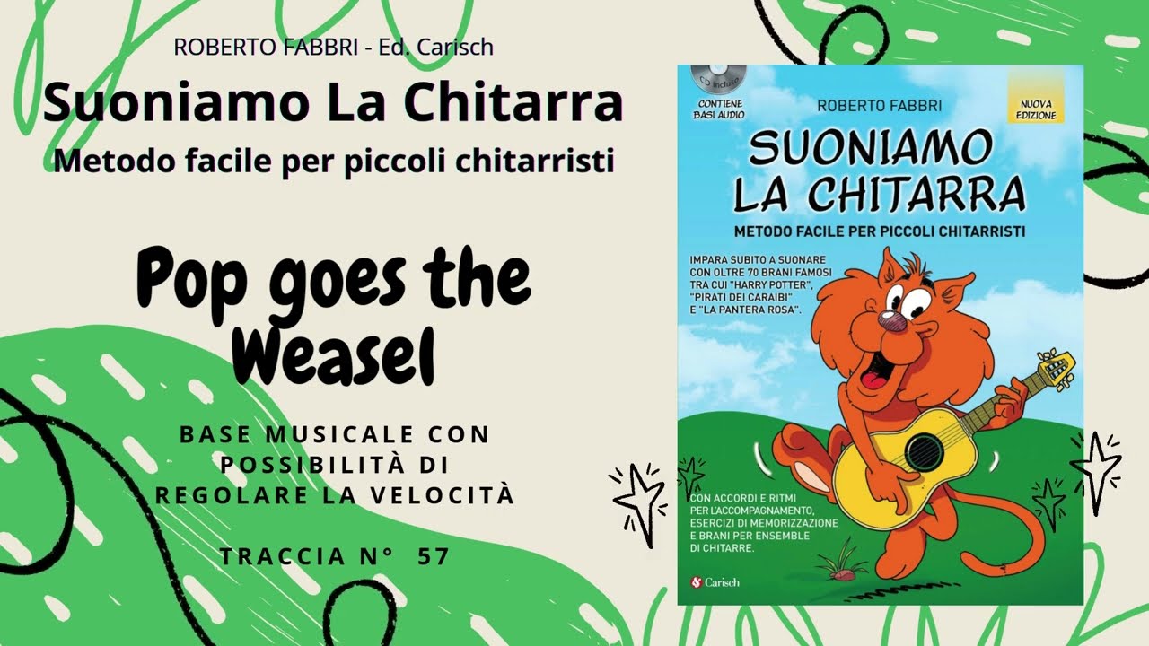 Pop goes the Weasel BASE MUSICALE Traccia 57 - Suoniamo la Chitarra di Roberto Fabbri