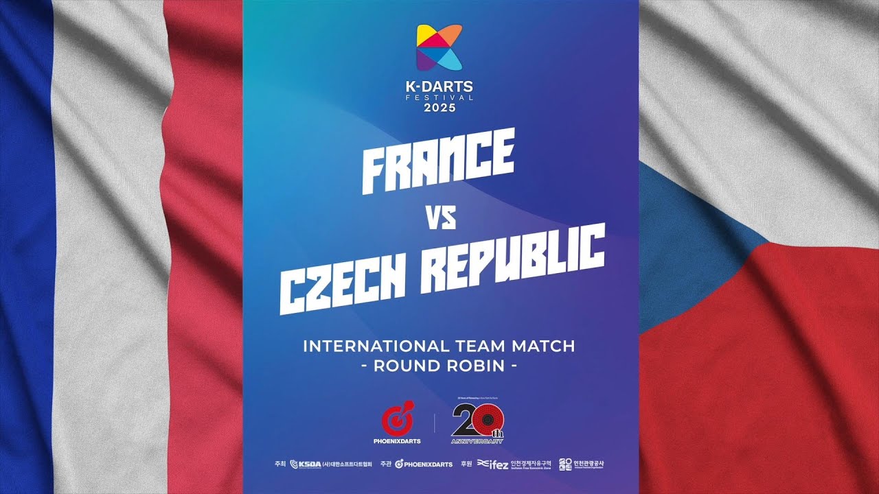 2025 K DARTS FESTIVAL International Team Match Round Robin France vs Czech