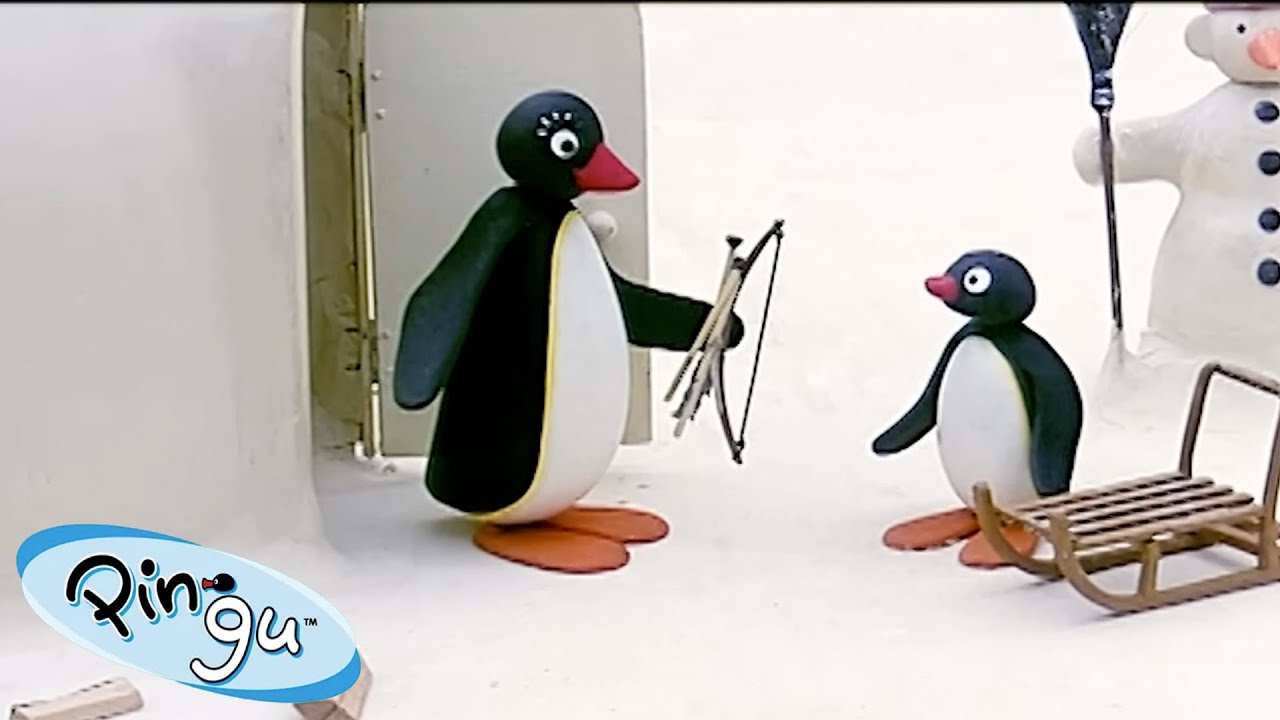 Pingu Does Archery! 🐧 | Pingu - Official Channel | Cartoons For Kids